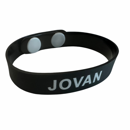 Bracelet noir plastique JOVAN